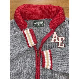 American Eagle Jacket Women Large Letterman Sweater Old School 90's Preppy Money